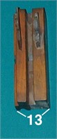 Pair of wooden molding planes