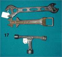 Three implement wrenches