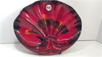 CERAMIC SHELL SHAPED DISH - 13"