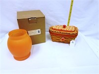 1999 Candy Corn Basket & Happy Halloween Luminary