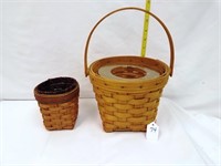 1998 Planter & 1992 Small Round Basket