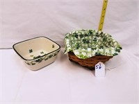 2006 Lucky Twist Basket w/ Pottery Bowl Insert