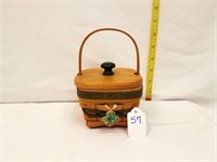 1999 Lots of Luck Basket w/ Tie On & Lid