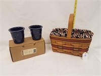 1994 All American Candle Basket & Votive Set