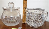 Crystal Jug & Lidded Jar