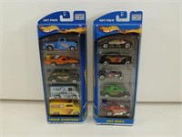 Two Hot Wheels Unopened Sets "Hot Rods" & "Truck