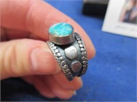 nice turquoise "elements" ring - size 7