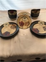 8 Each Pfaltzgraff "Painted Poppies" Bowls & More