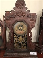 Antique Ingram Gingerbread Mantle Clock