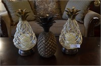 3 Pieces Pineapple Home Décor