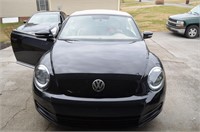 Black 2013 Volkswagen Beetle Convertible