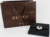 Gucci Black Monogram Wallet