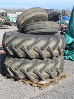 (4) Tractor Tires & Rim