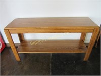 Oak Sofa/Entry Table