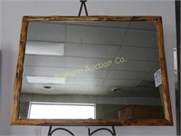 Lodge Pole Framed Mirror