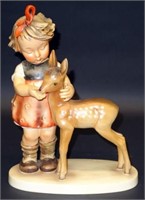 LARGE HUMMEL GIRL WITH FAWN