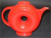 DONUT FORM RED HALL TEAPOT