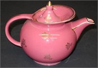 WINDSHEILD ROSE-COLORED (6) CUP HALL TEAPOT