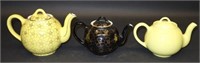 HALL "FRENCH" TEAPOTS (3)