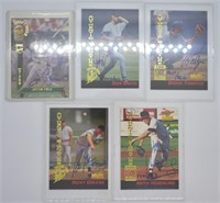 5 pcs. Authentic Signature Series Baseball Cards