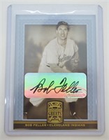 2005 Donruss Greats Autographed Bob Feller Card