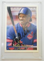 1992 Upper Deck Mark Whitten Signed Baseball Card