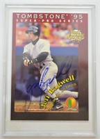 1994 MLBPA Signed Jeff Bagwell Baseball Card