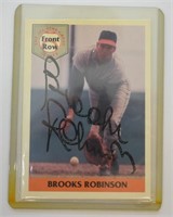 1992 Front Row Signed Brooks Robinson Baseball Car