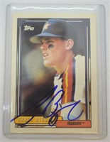 1992 Topps Craig Biggio Signed Baseball Card