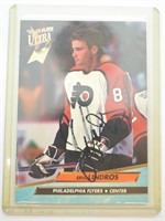 1992 Fleer Ultra Rookie Eric Lindros Signed Card