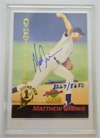 1994 Signature Rookies Matthew Drews Autographed C