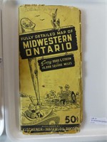 1951 MIDWESTERN ONTARIO ROAD MAP