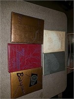 Five vintage yearbooks