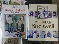 2 NORMAN ROCKWELL COFFEE TABLE BOOKS