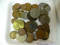 TRAY: FOREIGN COINAGE