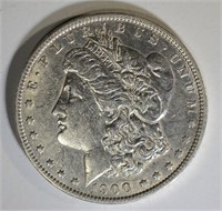 1900-O/CC MORGAN DOLLAR, XF/AU