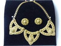 1960'S MIRIAM HASKELL NECKLACE & EARRINGS