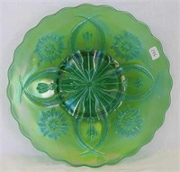 Four Flowers Variant 9" plate - green