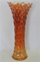 Rustic 17 1/2" funeral vase - marigold