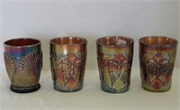 Lot of 4 tumblers - all amethyst