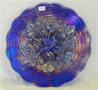 Rose Show 9" plate - blue