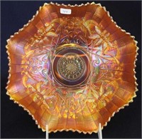 Wishbone 10" ruffled bowl - marigold