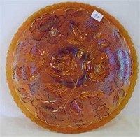 Open Rose 9" plate - amber