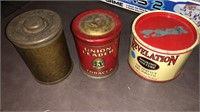 2 Tobacco cans