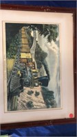Antique Currier and Ives lithograph “The express”