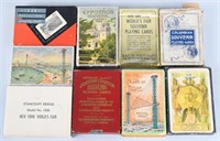 9- WORLDS FAIR & EXPOSITION PLAYING CARDS