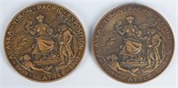 1909 ALASKA YUKON PACIFIC EXPO GOLD & SILVER MEDAL