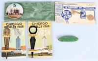 5- 1933 CHICAGO WORLDS FAIR SOUVENIRS