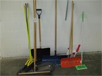 shovels and brooms