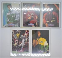 5 pcs. 1991 & 92 Certified Pro Line Signed Cards
